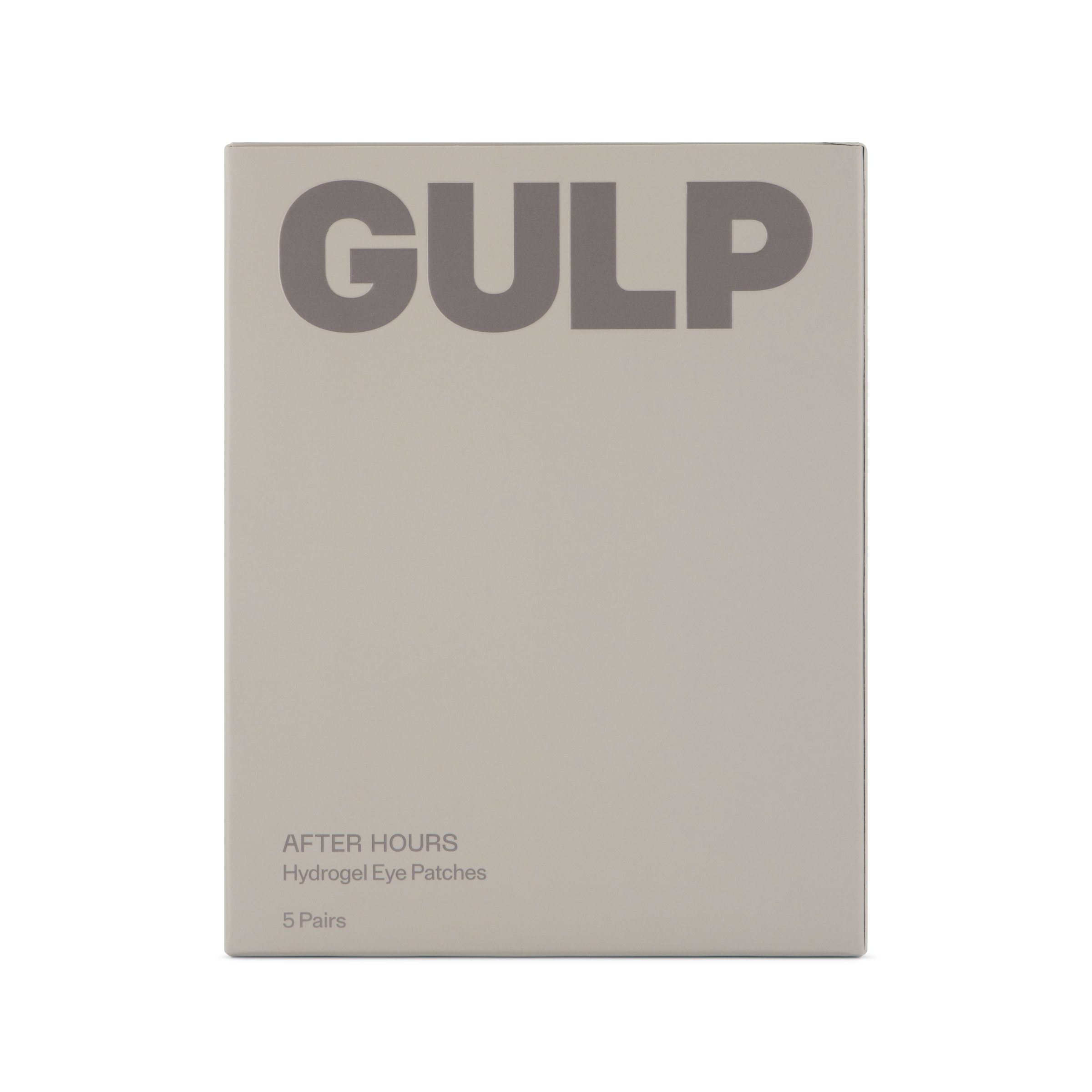 GULP After Hours Hydrogel Eye Patches carton, front